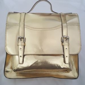 Mossimo gold medium satchel handbag